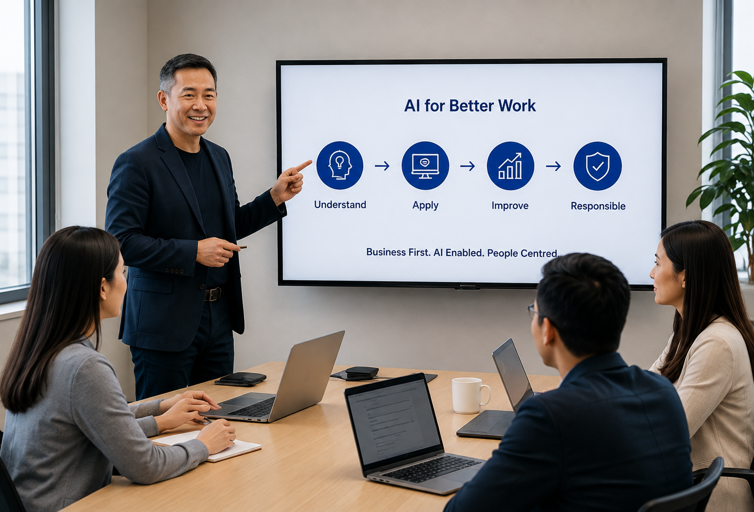 Corporate AI training workshop